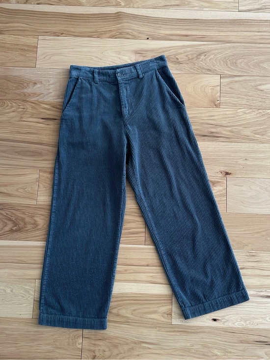 LACAUSA Pants - Lacausa Corduroy Trousers - Blue Cotton Corduroy pants - size 4